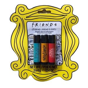 NEW Friends 3 lip balms with famous sayings